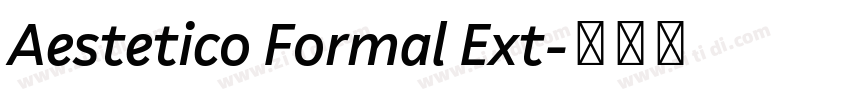 Aestetico Formal Ext字体转换